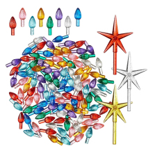 Replacement Plastic Medium Twist Lights for Ceramic Christmas Tree