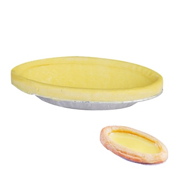 Frozen Egg Tart: Crispy Custard Pie in Oval Shape
