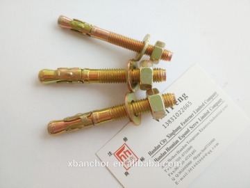 fasteners hebei handan manufacture wedge anchor/through bolt/stud anchor