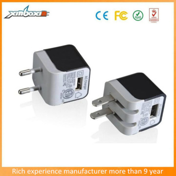 Wholesale AC 5V/1000mA USB Power Charger Adapter,US/EU Plug Charger with Single USB Port