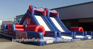 large jumping obstacle course,inflatable bounce slide for kids