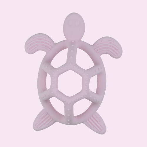 Turtle Baby Teether Ring ผ่อนคลายการงอกของฟันของเล่น