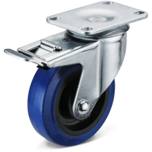 Trolley Casters high quality pressed rigid wheel frame