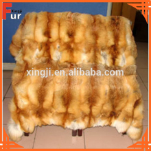 Real Fur Red Fox Fur Blanket