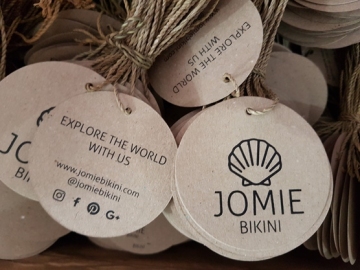 Recycle paper hand tags