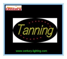 tanning animated led sign