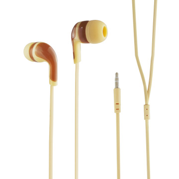 Cavo piatto all&#39;ingrosso facile da conservare auricolari in-ear per la promozione