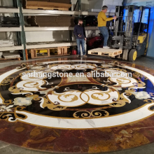 Stone waterjet flooring tiles designs