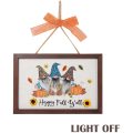 Fall Wall Decor with Light