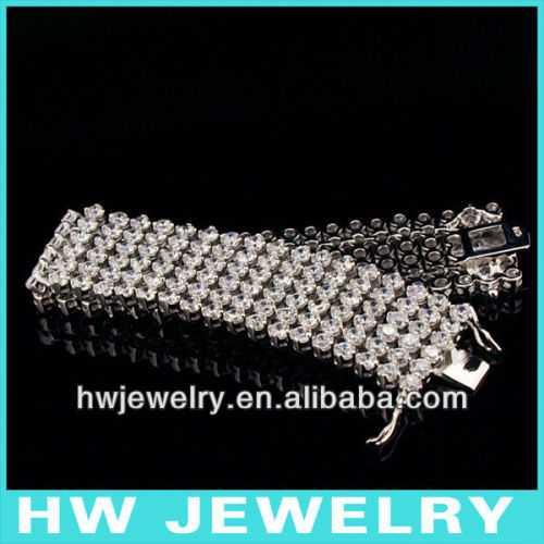 40181 3 row cz bracelets