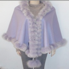 Blue colour fur women tippet
