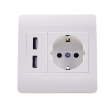 Yakakwira mhando 220V 5V2.1A EU usb rusvingo socket