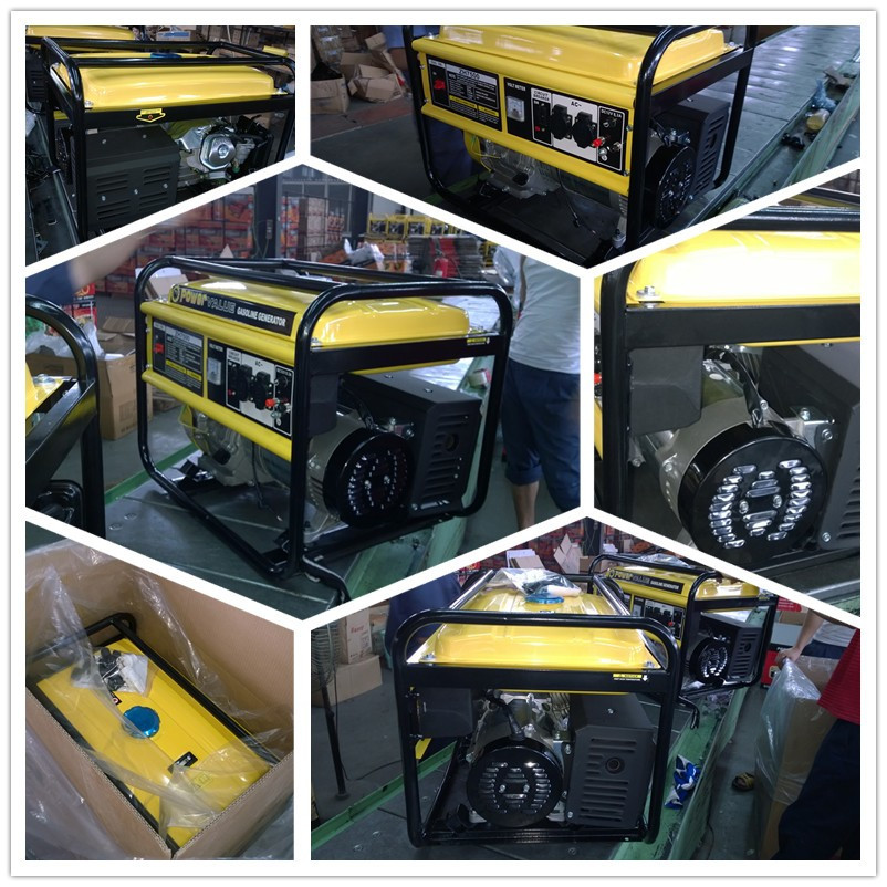 Air cooled 7HP single phase electric 3kw gasoline generator with 4 stroke engine