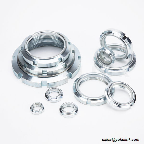 Gred Industrial DIN 981 GB812 Precision Locknuts Kacang Pengunci Aksial (1) Industrial Grades DIN 981 GB812 Precision locknuts Axial Locking Nuts (1)