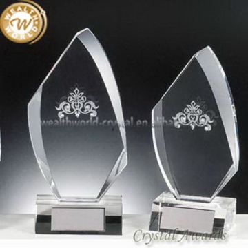 Top grade hot selling good crystal glass awards trophies