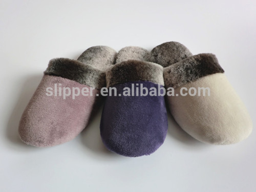 2016 fashion faux fur velvet slippers indoor beautiful warm indoor slippers