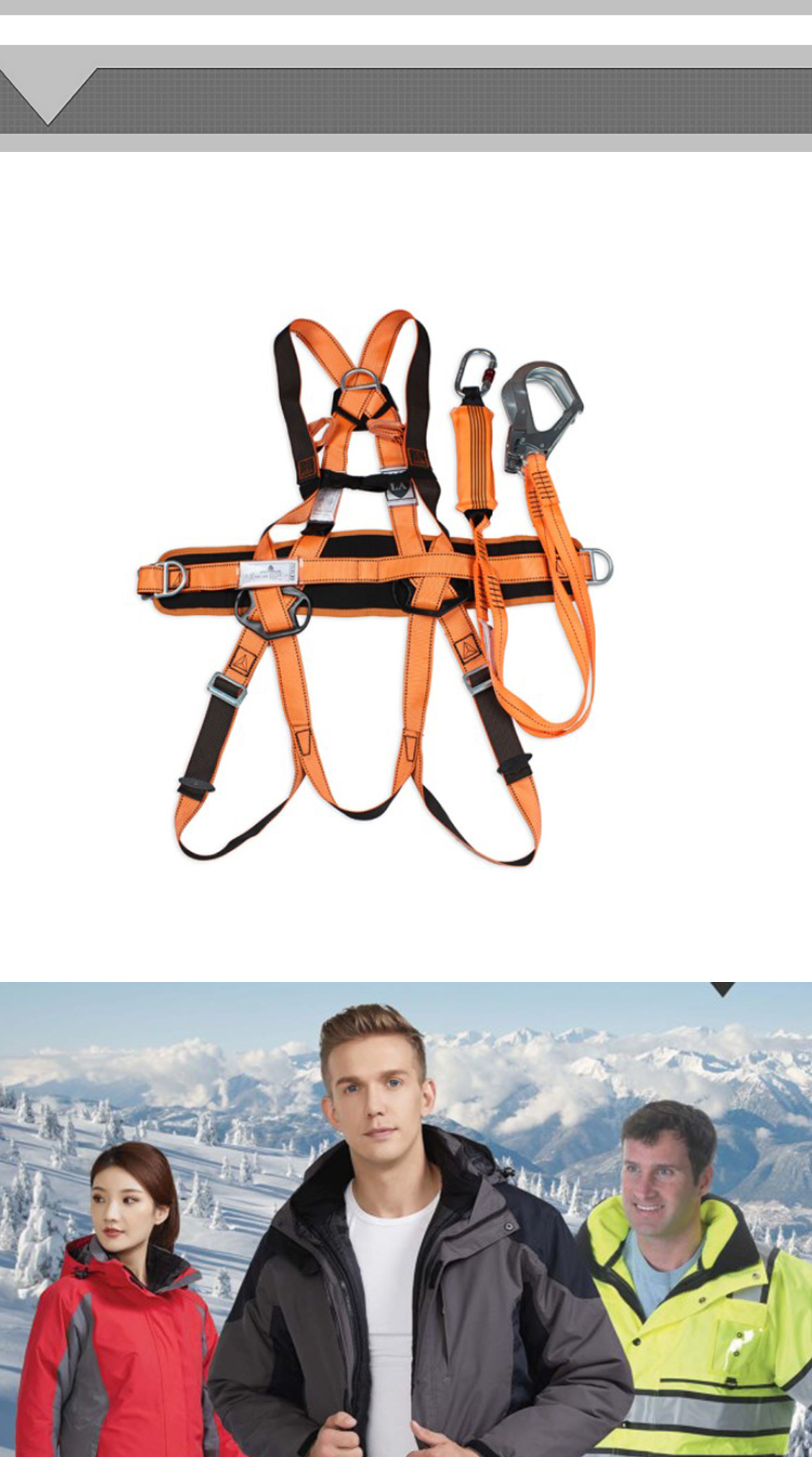 Attractive price new type full body safety protection fall arrest harness