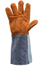 Welding Working Soft Cowhide Leather Plus Gloves