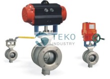 Pneumatic V Port Ball Valve, V Control Regulating Ball Valve