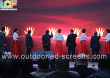 Indoor Scrolling Led Sign Screens P12 Thin And Light Background For Stage