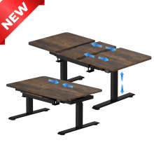 Extension Electric Height Adjustable Standing Desk Stand Up Workstation height adjustable dining table with Splice Board