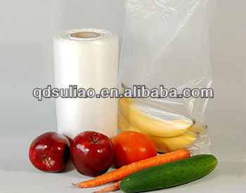 fresh fruit plastic bag/supermarket plastic bag on roll