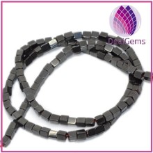 wholesale 3x4mm black cuboid hematite beads