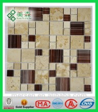 AS011 Beautiful hand painted glass mosaic tile