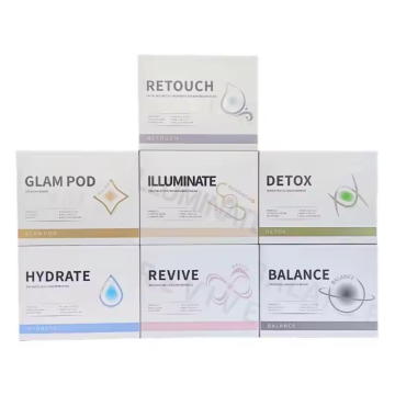 Oxygene Jet Peel Facial: Glam Revive Balance Illuminate Detox Hydrate CO2 Oxygenation Pods Serum