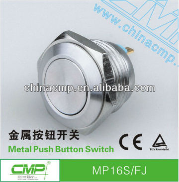 16mm Emergency push button switch/Vandal resistant push button switch/Metal push button switch