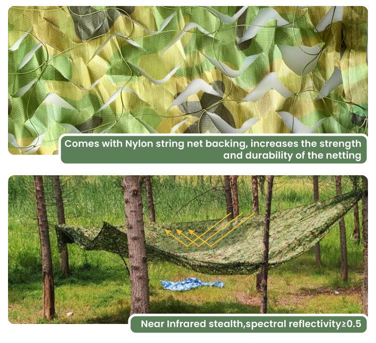 Durable Polyester Oxford Camo Shade Net Desert Camo Military Camouflage Net
