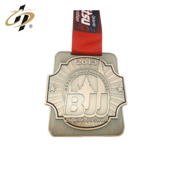 Best selling product casting bronze enamel Brazilian Jiu-Jitsu custom sports award medal for canada