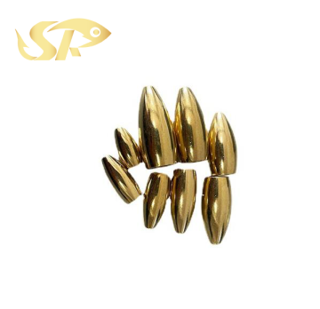 Copper Down Bullet Sinker Weights - Fishing Brass Sinkers FY3521