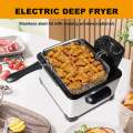 Fryers en acier inoxydable avec minuterie pour la cuisine