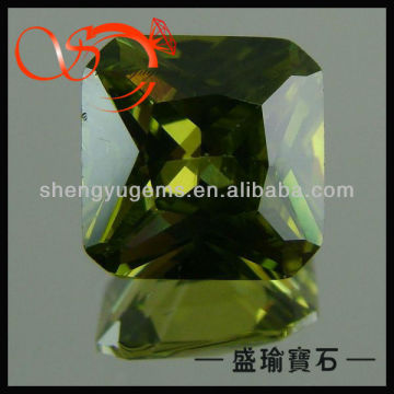 green square shape cubic zirconia China manufacturer