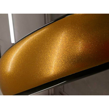 Metalik elmas metal sarı araba sarma vinil