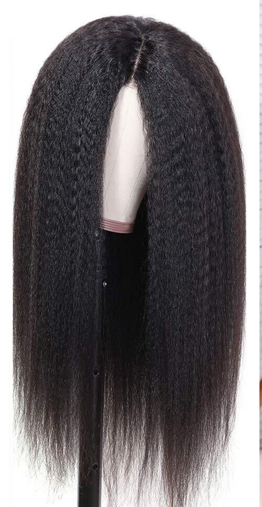 Deep wave kinky curly lace frontal wig brazilian hair virgin human hair wigs for black women