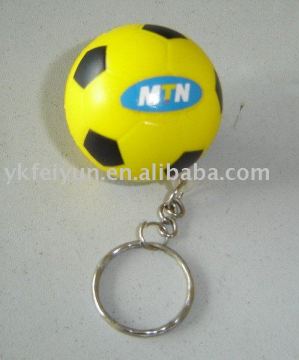 PU Stress ball with keychain