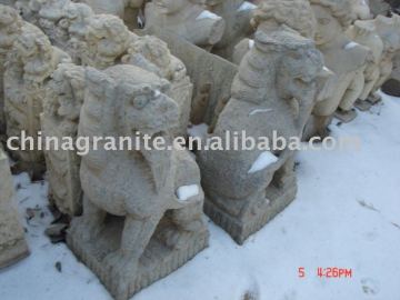 stone animal carvings