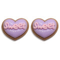 Factory price Heart Sweet Resin Cake Cabochon Handmade Ornament Decoration Girls Hairpin Embellishment Earring Making