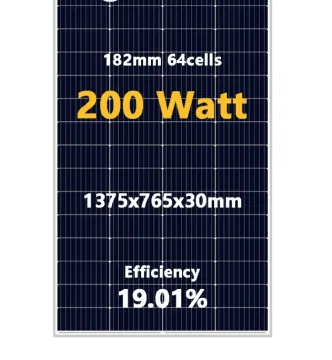 182mm Series 200W Mono Solar Panel