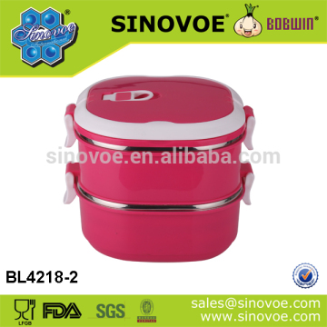 Sinovoe 2 layer stianless steel personalized adult lunch boxes