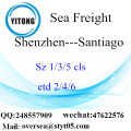 Shenzhen Port LCL konsolidering till Santiago