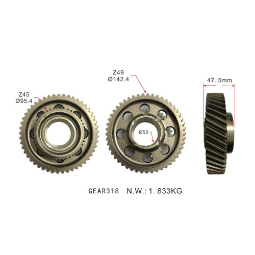 Auto Parts Transmission Synchronizer Gear Forisuzu 8-97241-247-0