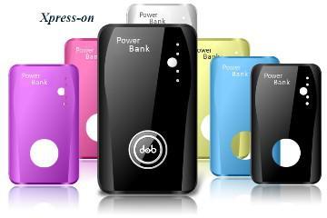 Portable cell phone charger,1400mAH ,two USB output.LED flshlight