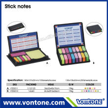 PU cover promotional sticky notes memo set