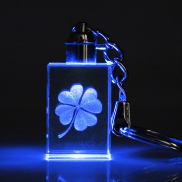 crystal keychain for gift keyholder with led light