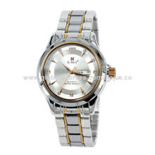 Diamond Golden Watch with Day, Hours, Second, Minute Functions