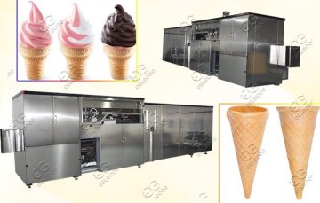 Ice Cream Cones Making Machine Line