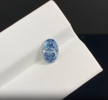 1.36Ct Oval Blue Lab Diamond with VS1